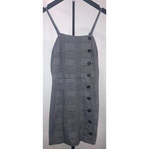 Wild Fable Plaid Glen Check Pinafore Mini Dress Size Small 90s Grunge